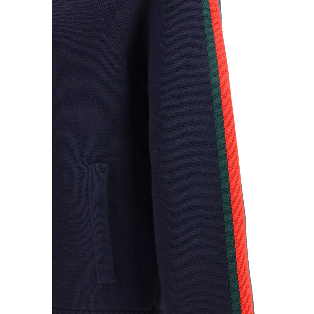 Blue Wool Full-Length Jacket