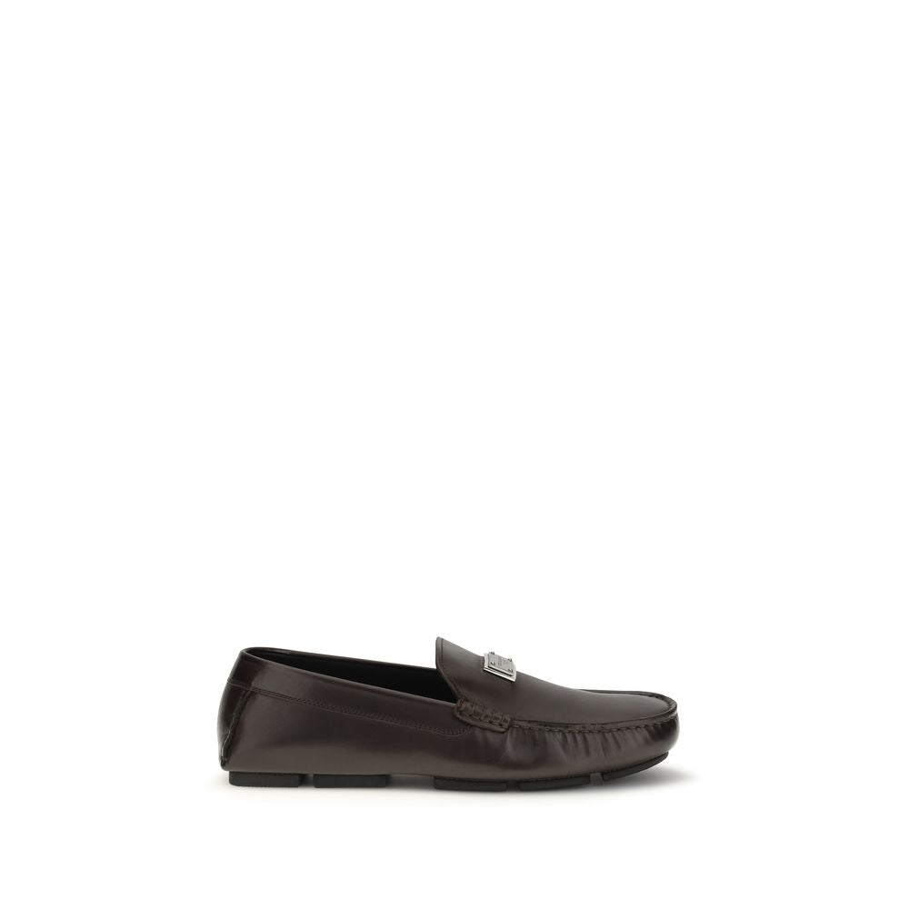 Prada Brown Calf Leather Bos Taurus Slip-On Men\ display picture 1