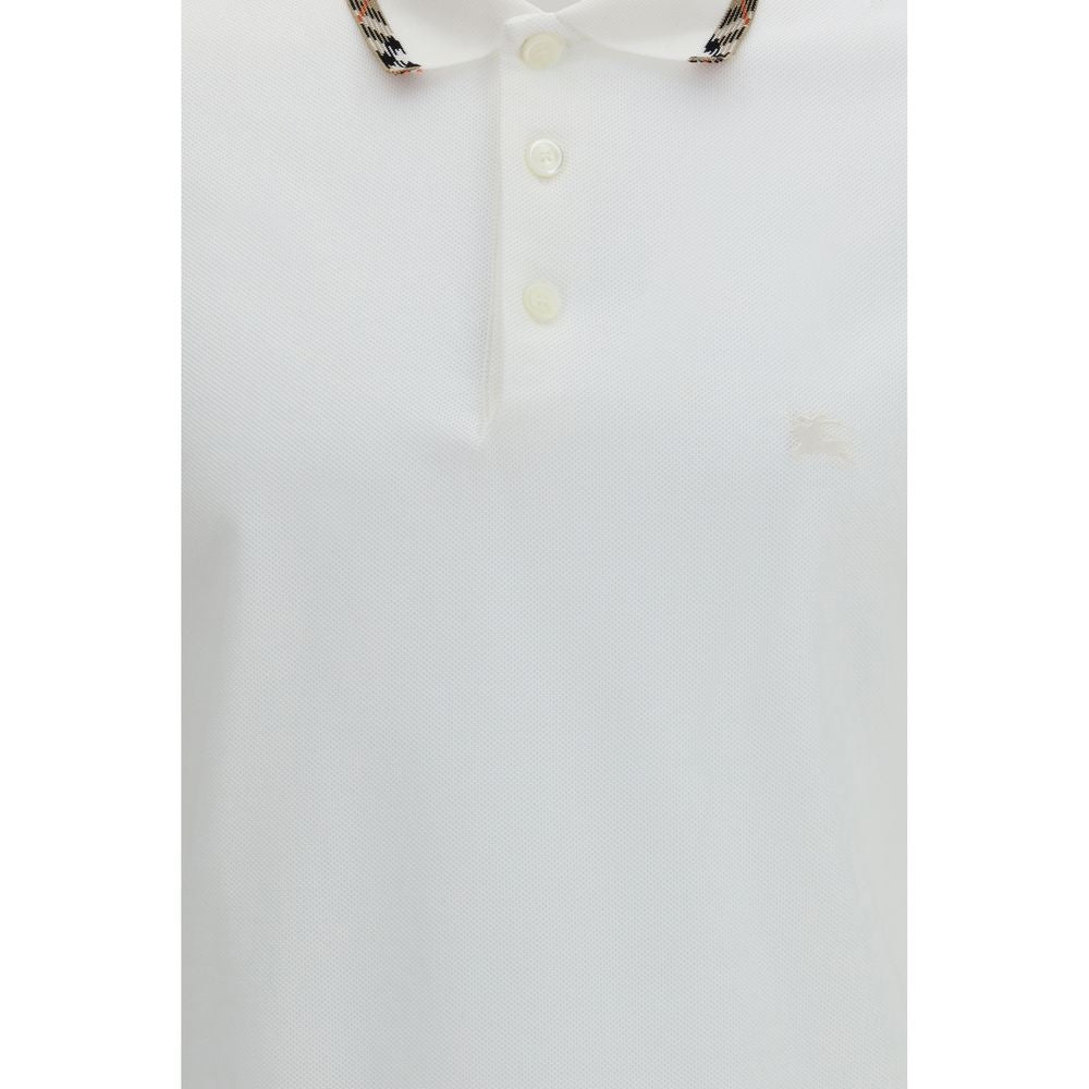 White Cotton Polo Shirt