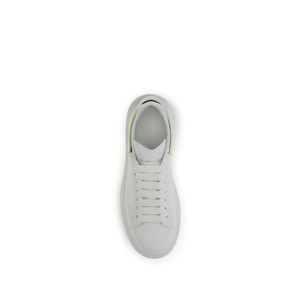 White Calf Leather Bos Taurus Platform Sneakers