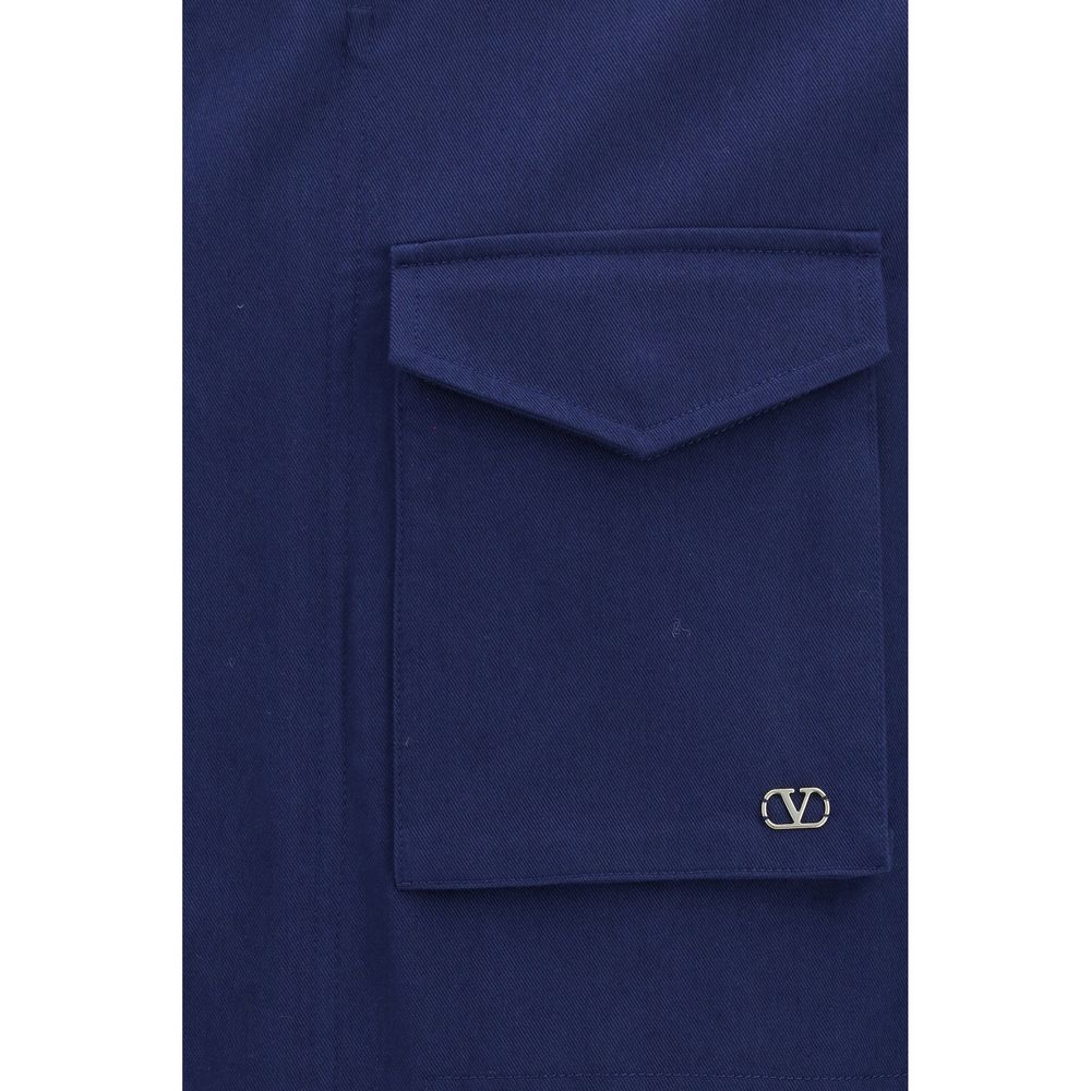 Blue Cotton Coat