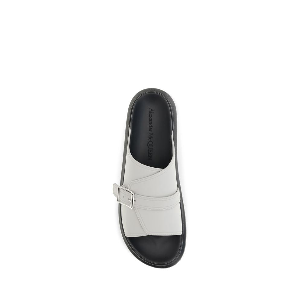 Gray Polyurethane Sandals