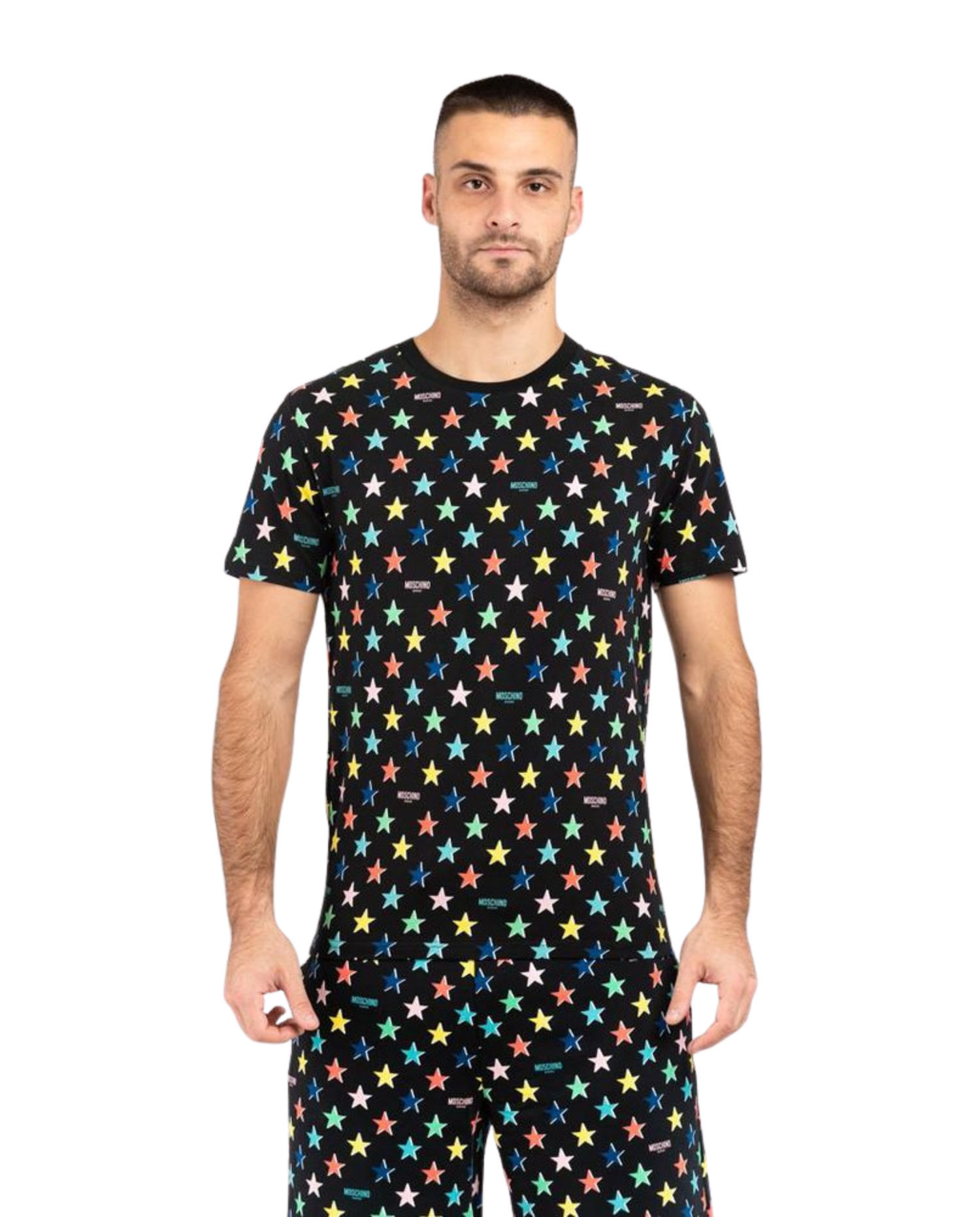 Gray Cotton Crown Collared Polo T-shirt