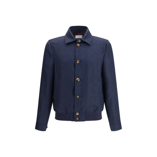 Blue Silk Coat