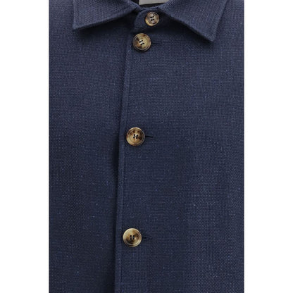 Blue Silk Coat