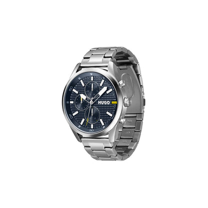 Gray Stainless Steel Dress Watch