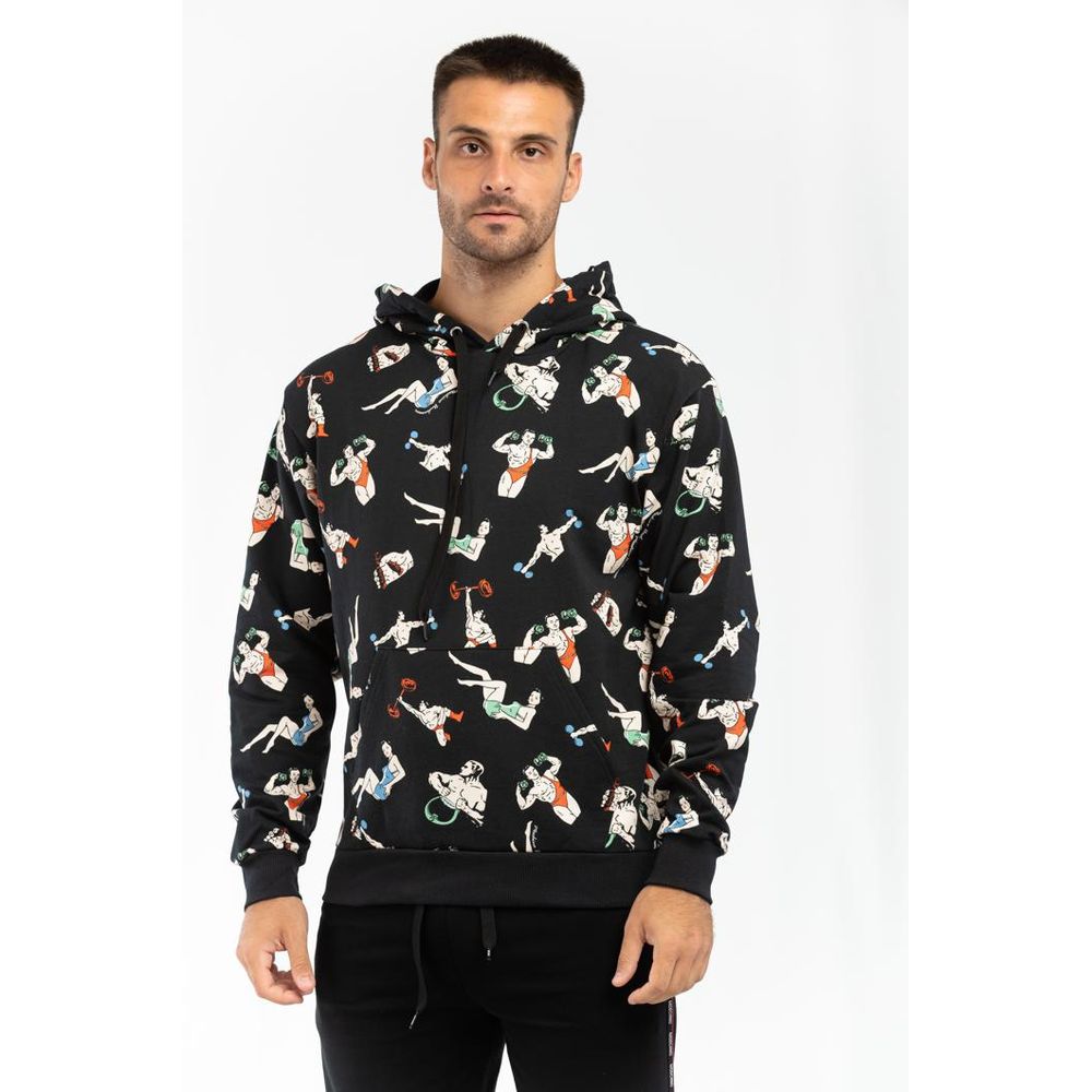 Black Cotton Sweatshirt