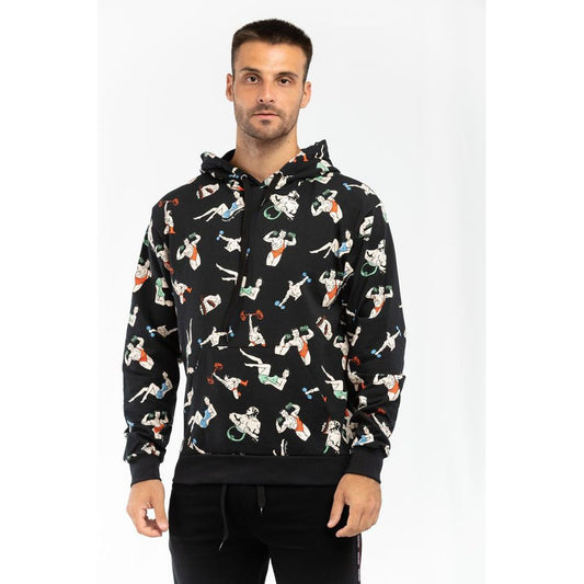 Black Cotton Sweatshirt