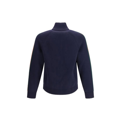 Blue Wool Full-Length Jacket