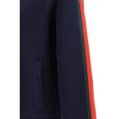 Blue Wool Full-Length Jacket