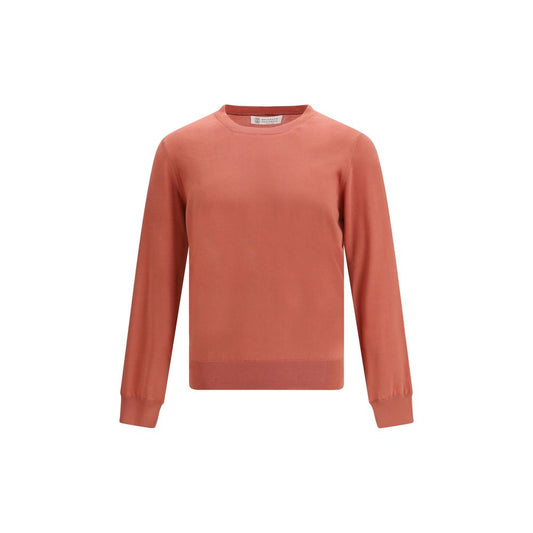 Orange Cotton Sweatshirt