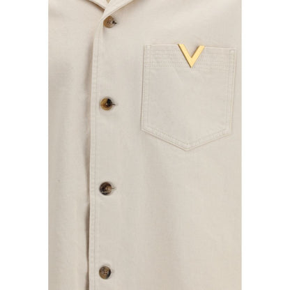 Beige Denim Shirt