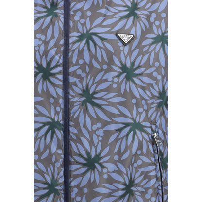Blue Recycled Polyamide Shell Jacket