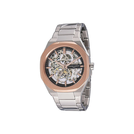 Gray Stainless Steel Dress Watch
