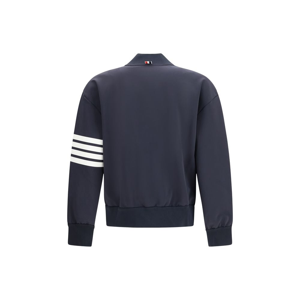 Blue Viscose Bomber