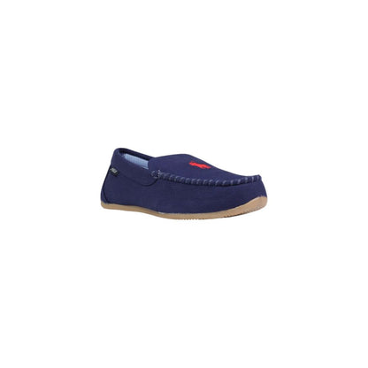 Blue Textile Slippers