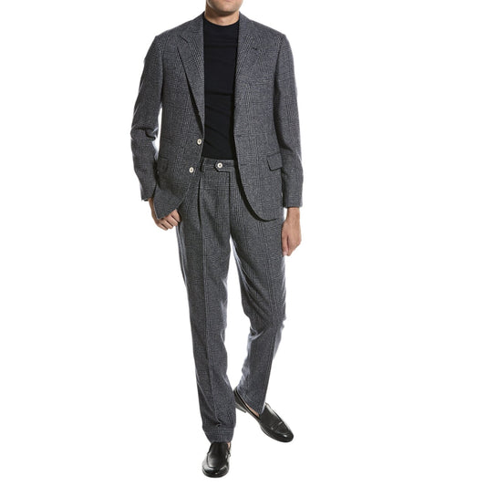 Blue Wool Two-Piece Suit
