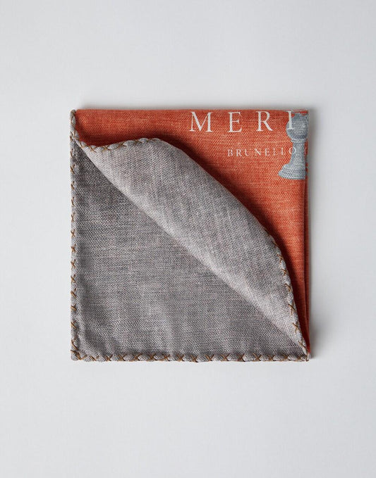 Bicolor Silk Pocket Square