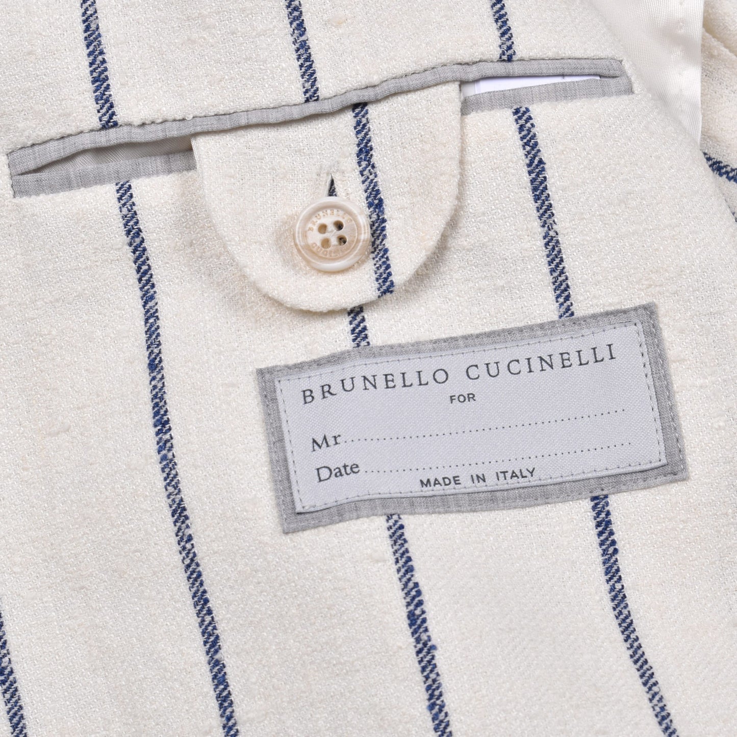 Bicolor Linen Blazer