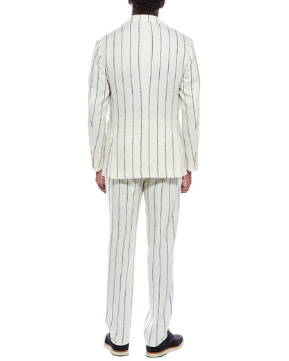 Bicolor Linen Blazer