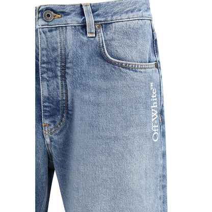 Blue Cotton Relaxed Fit Jeans