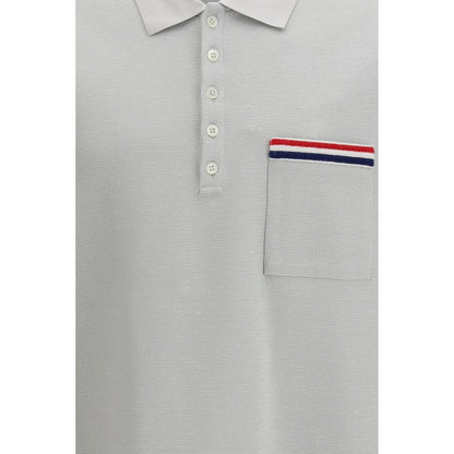 Gray Cotton Polo Shirt