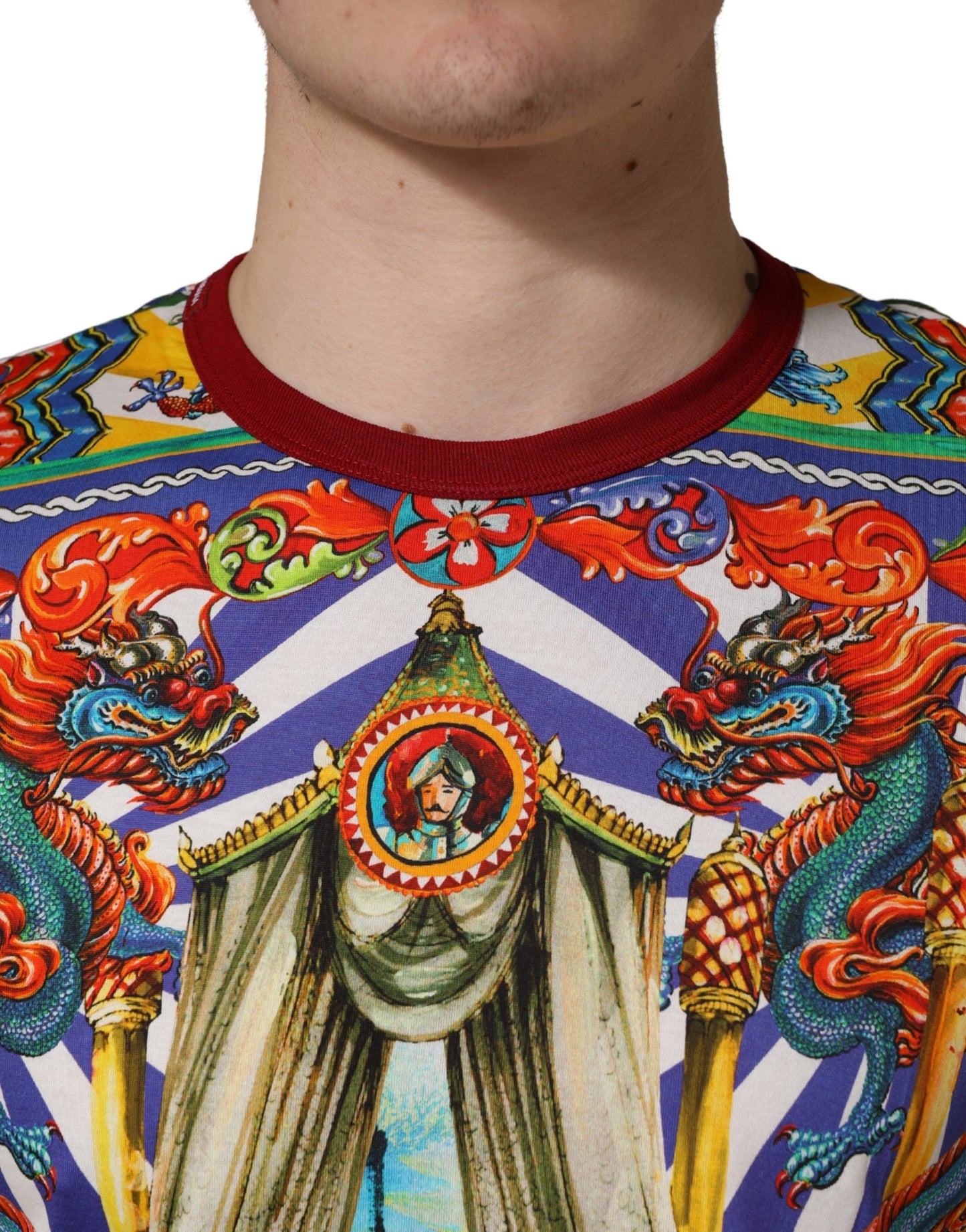 Multicolor Teatro Dei Pupi Men Long Sleeves  T-shirt