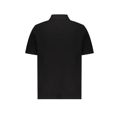Black Cotton Polo Shirt