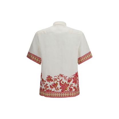 Multicolor Linen Shortsleeve Shirt