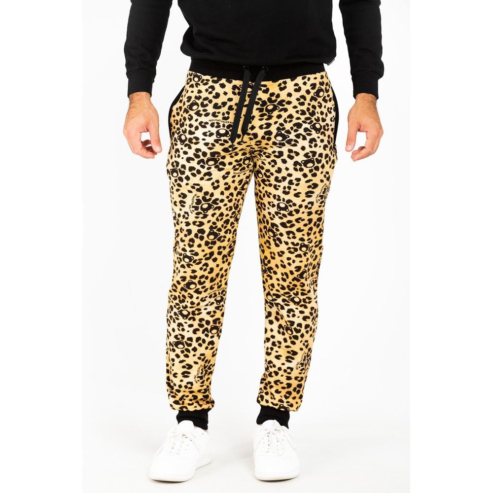 Multicolor Cotton Casual Pants