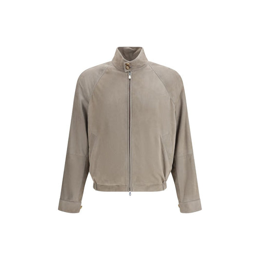 Bicolor Calf Leather Bos Taurus Full-Length Jacket