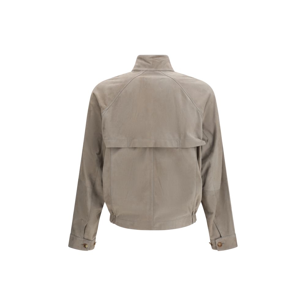 Bicolor Calf Leather Bos Taurus Full-Length Jacket