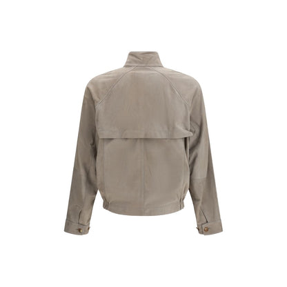 Bicolor Calf Leather Bos Taurus Full-Length Jacket