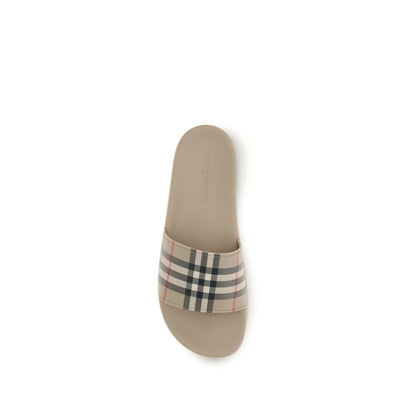 Beige Rubber Sandals