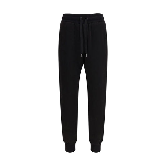 Black Cotton Casual Pants