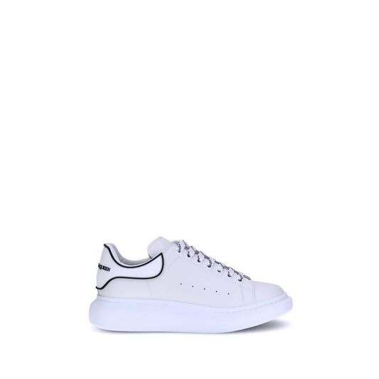 White Rubber Platform Sneakers