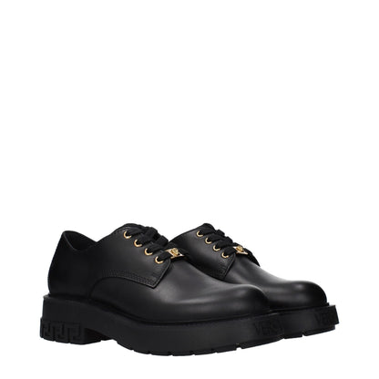 Black Leather Oxfords And Derbies