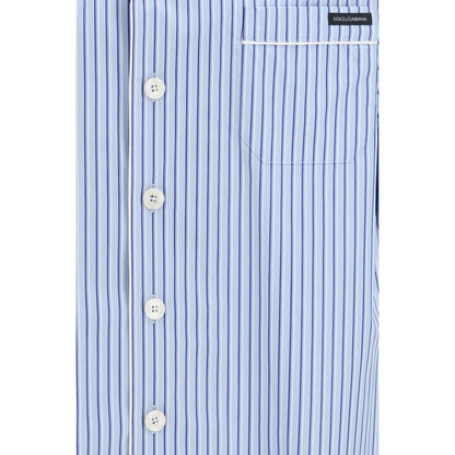 Blue Cotton Shortsleeve Shirt