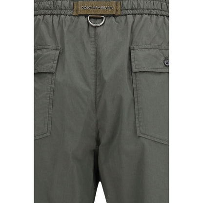 Gray Cotton Bermuda Shorts