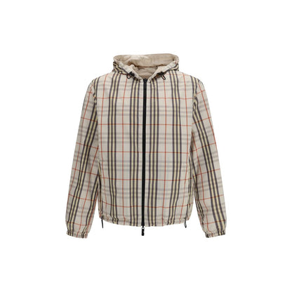 Beige Polyester Shell Jacket