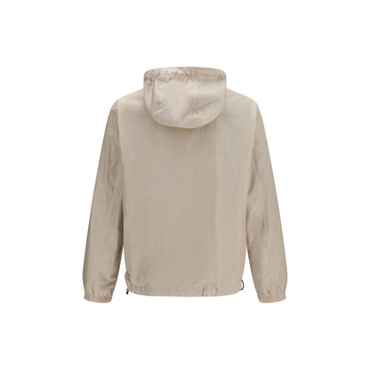 Beige Polyester Shell Jacket