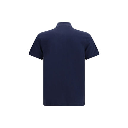 Blue Cotton Polo Shirt