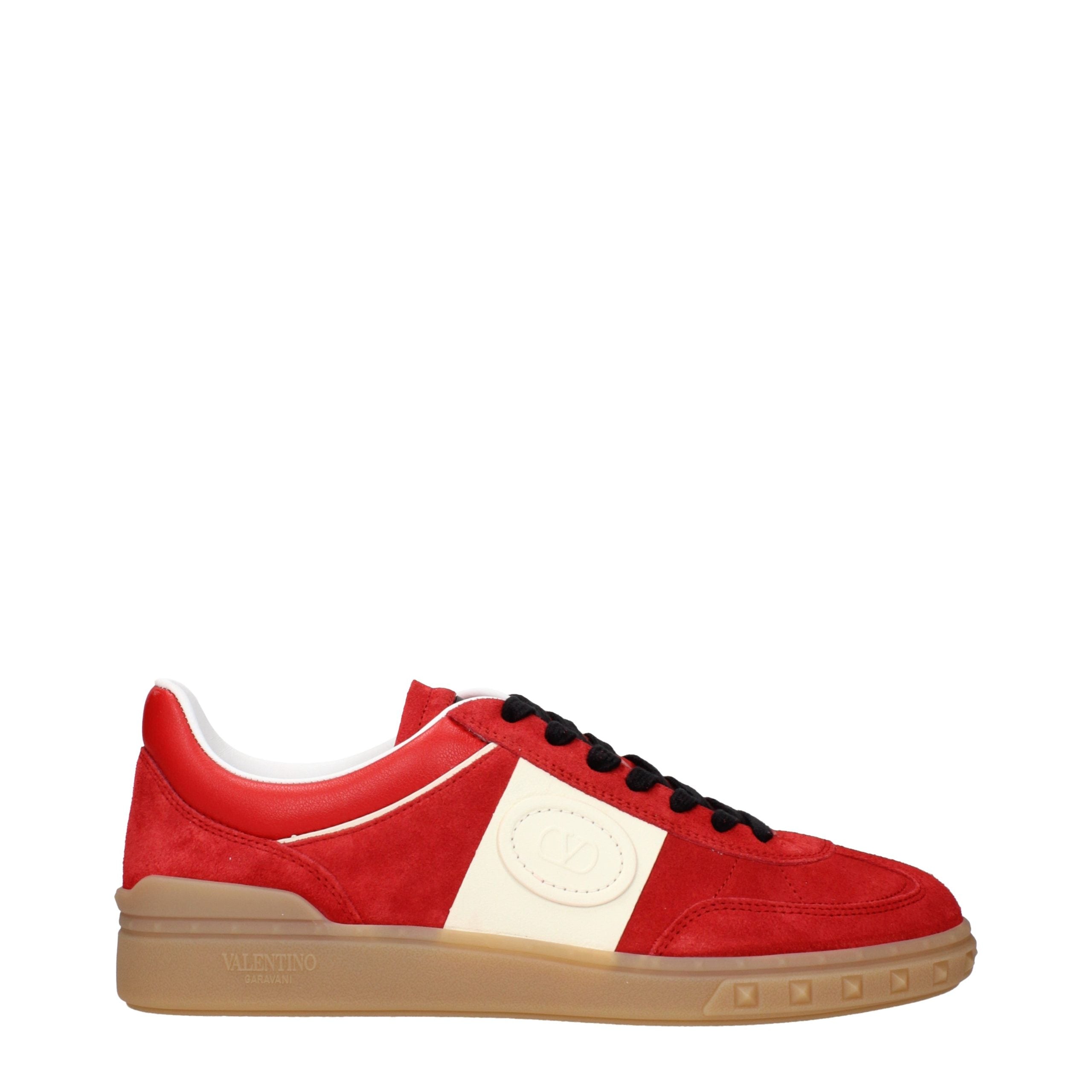 Red Leather Low Top Sneakers – Go Elm & Co