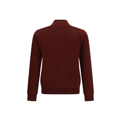 Bordeaux Wool Oves Aries Polo Shirt