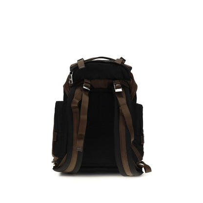 Brown Recycled Polyamide Backpack