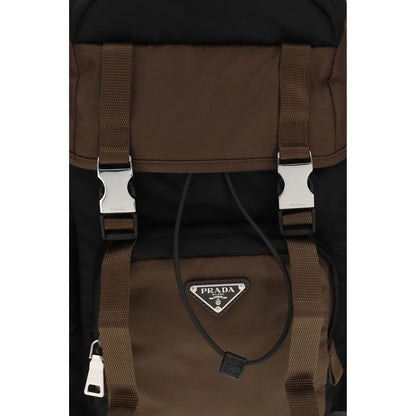 Brown Recycled Polyamide Backpack