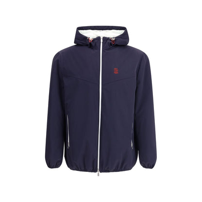Blue Polyamide Shell Jacket