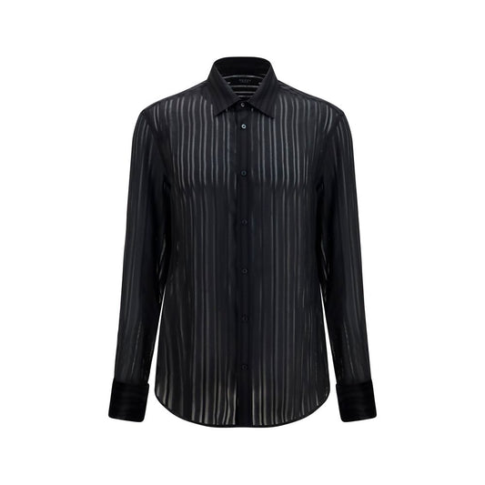 Black Silk Dress Shirt