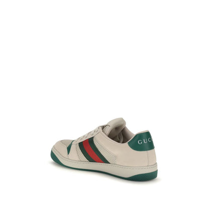 Beige Fabric Low Top Sneakers