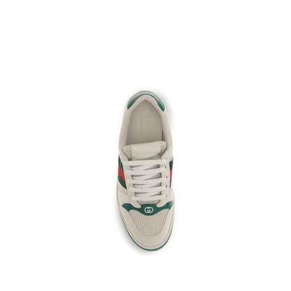 Beige Fabric Low Top Sneakers